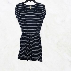 🎉B.O.G.O | H&M Striped Summer Dress | Blue | Med | EUC